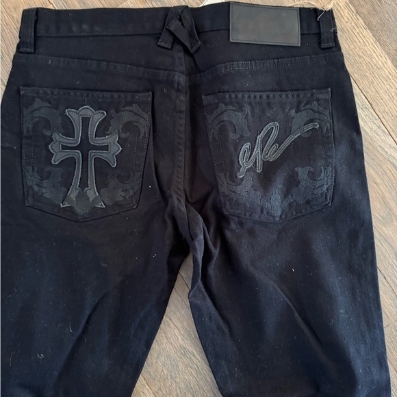 Artistix Black Denim Jeans size 34 waist 33 length - Picture 5 of 9